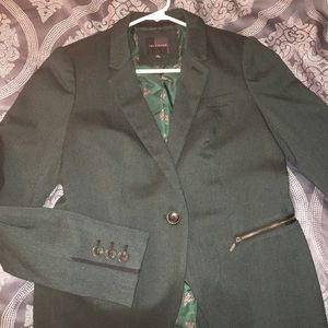 The Limited Dark Green Blazer